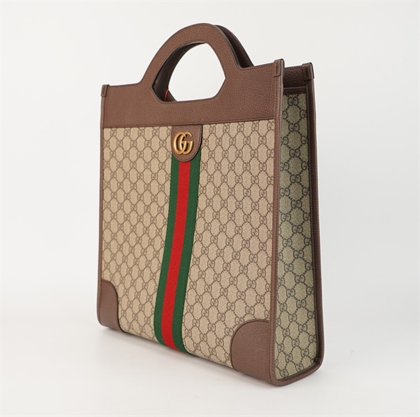 Túi GG tote handle nâu sz 37cm +