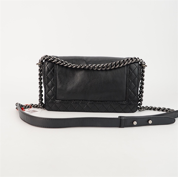 Túi Chanel boy đen da mềm sz 25cm +