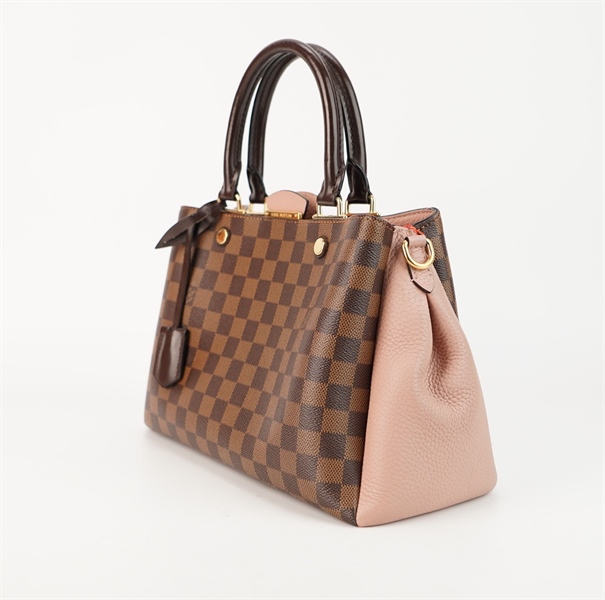 Túi LV ô vuông nâu phối hồng sz 30cm +