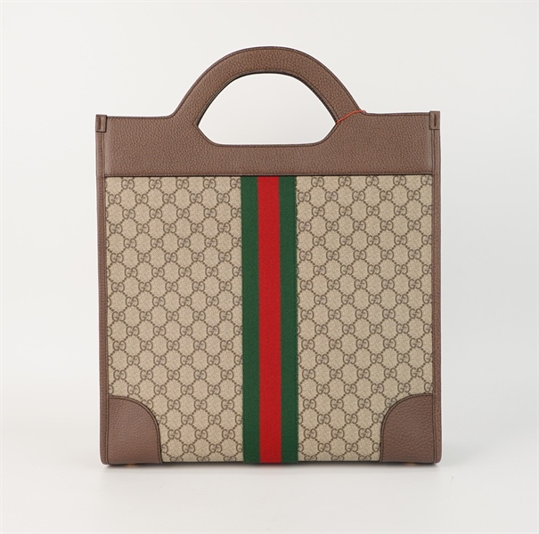 Túi GG tote handle nâu sz 37cm +