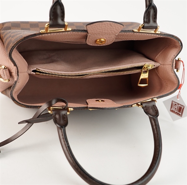 Túi LV ô vuông nâu phối hồng sz 30cm +