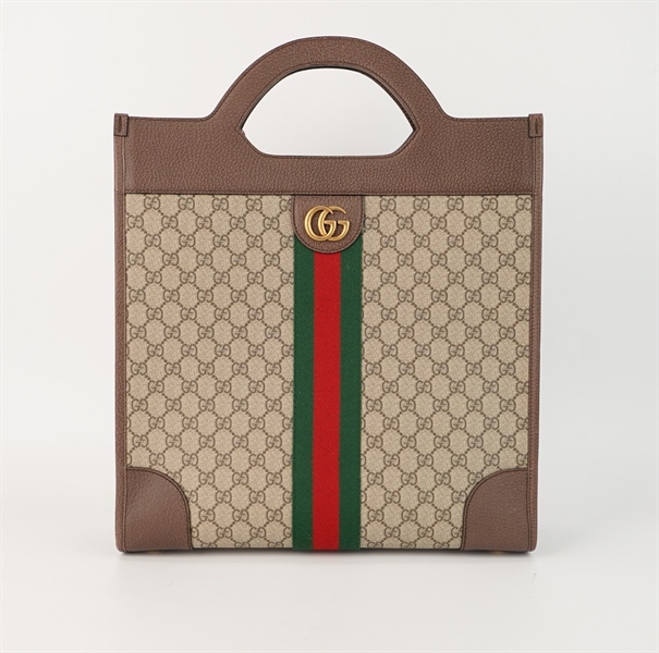 Túi GG tote handle nâu sz 37cm +