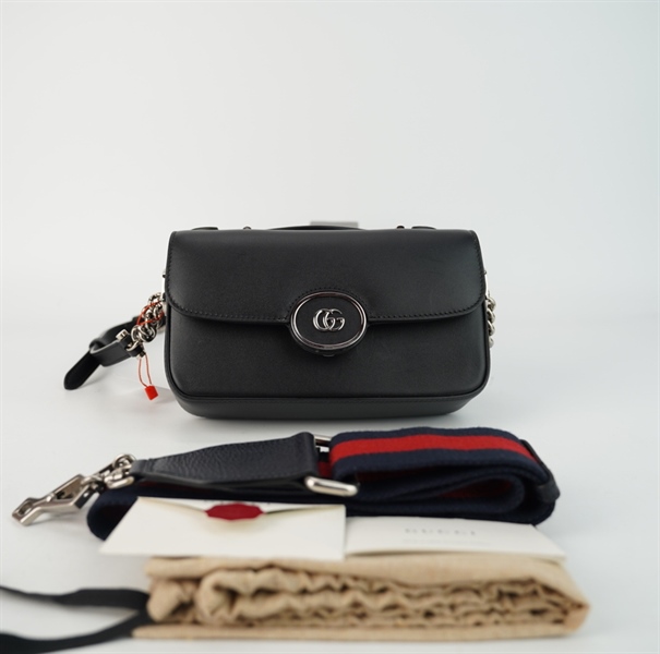 Túi GG Petite đen 22cm TB+