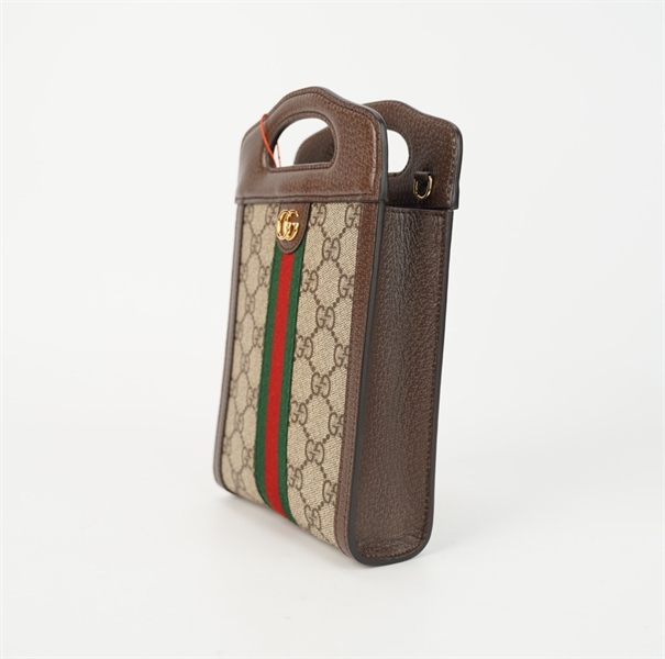 Túi GG tote đứng sọc xanh đỏ size 12 +