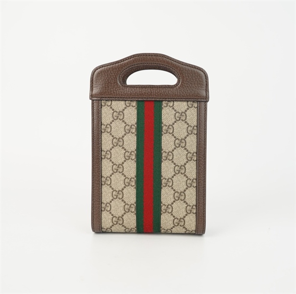 Túi GG tote đứng sọc xanh đỏ size 12 +