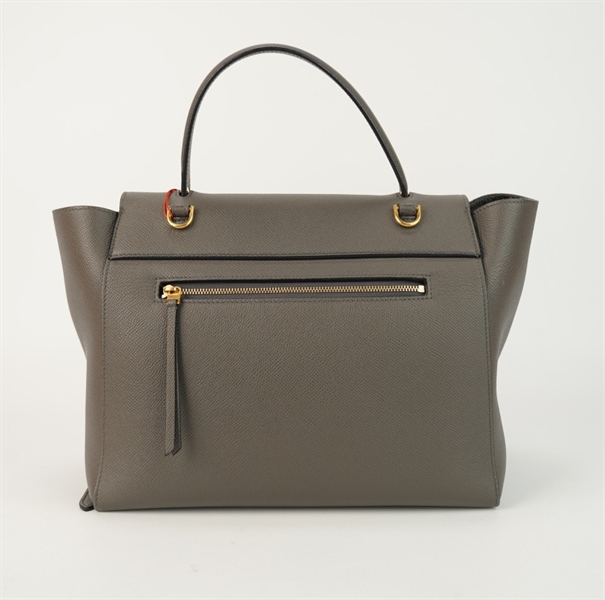 Túi Celine màu xám nắp gập size 28 +