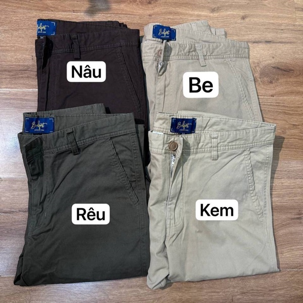 Quần Kaki Belfort Slim - Rêu 1