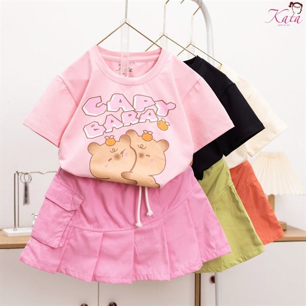 BV KAKI XẾP LY TÚI HỘP 2 CAPY BARA SIZE 4-14,R6