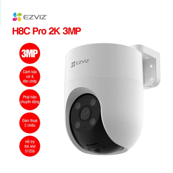 CAMERA EZVIZ H8C PRO 2K+ (3MP, FULL COLOR)