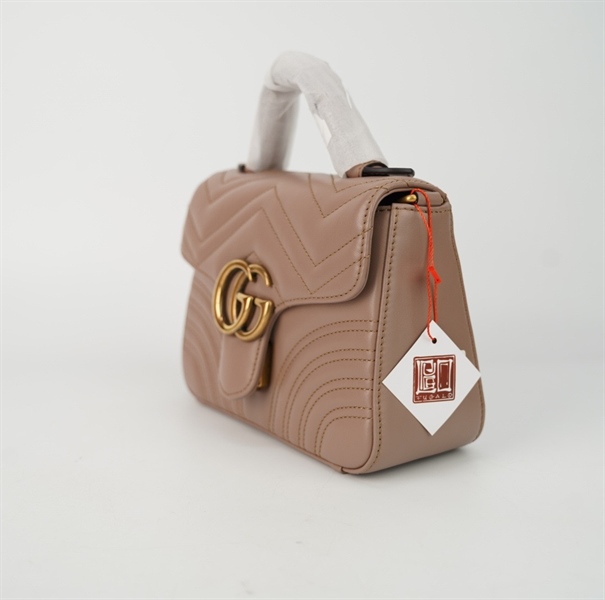 Túi GG handle màu nude size 20 +