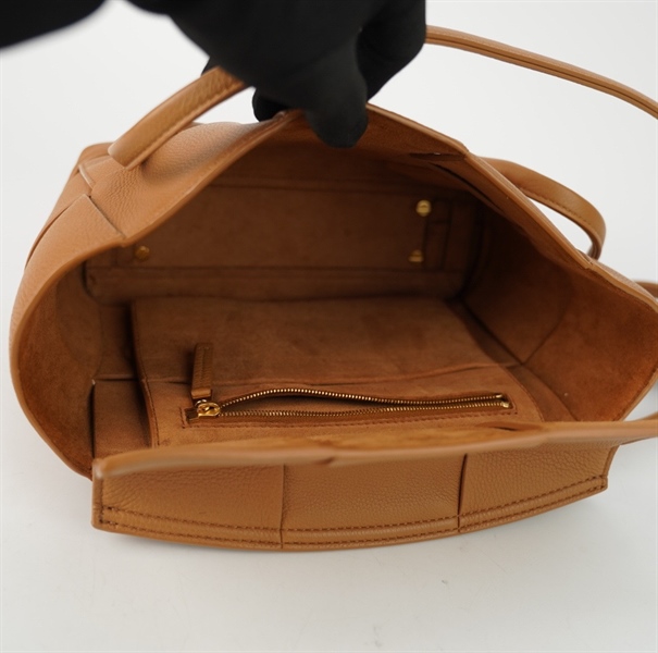 Túi Bottega đan lưới màu nâu size 23 +