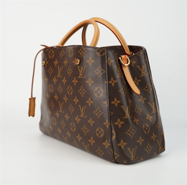 Túi LV hoa nâu kèm ổ khóa size 30 TB+