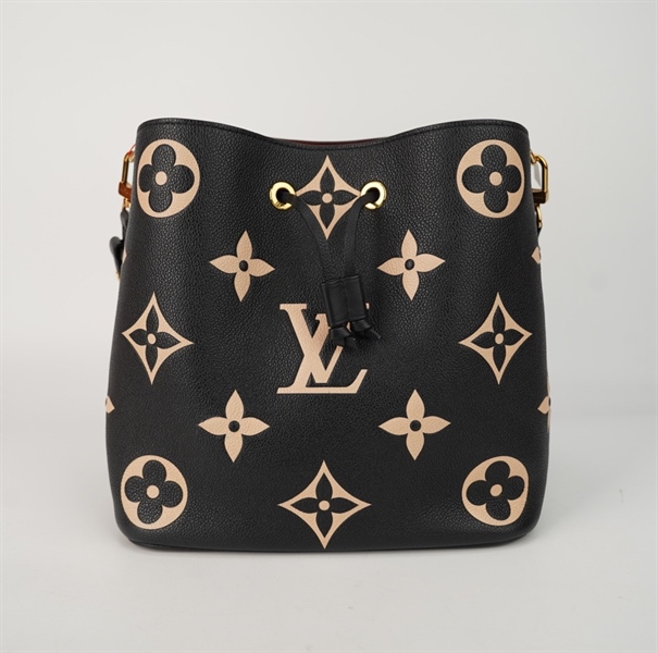 Túi LV Nóe hoa đen kèm ví size 28 +