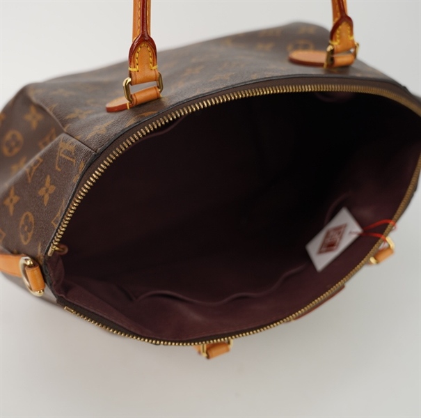 Túi LV hoa nâu lòng tím size đáy 30+