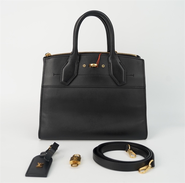 Túi LV quai xách màu đen kèm ổ khóa size 26 +