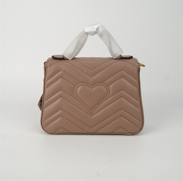 Túi GG handle màu nude size 20 +