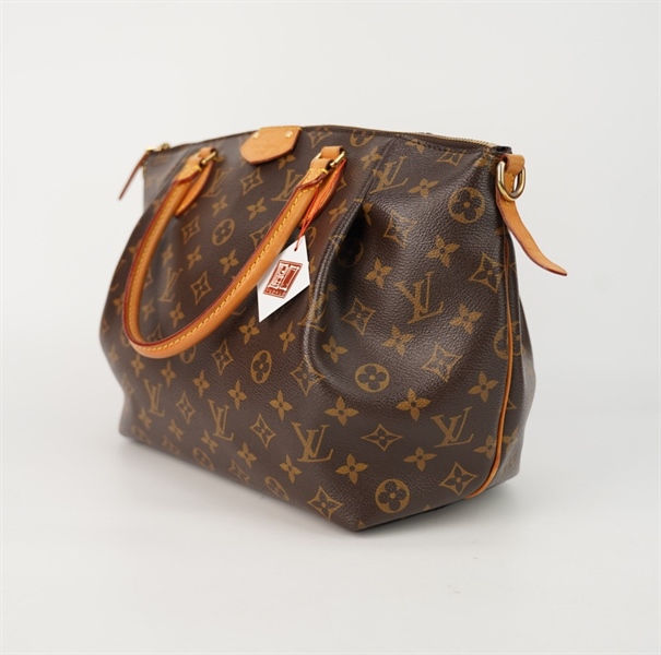 Túi LV hoa nâu lòng tím size đáy 30+