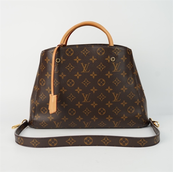 Túi LV hoa nâu kèm ổ khóa size 30 TB+