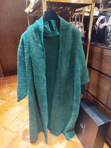 Áo khoác lông xanh rêu -A Long live (HP-A1289)