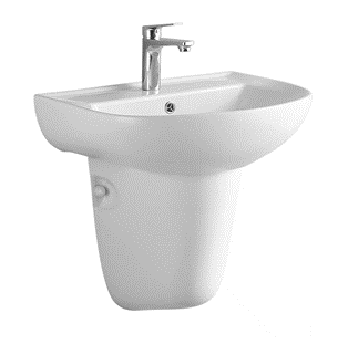 Chậu rửa treo tường & chân ngắn