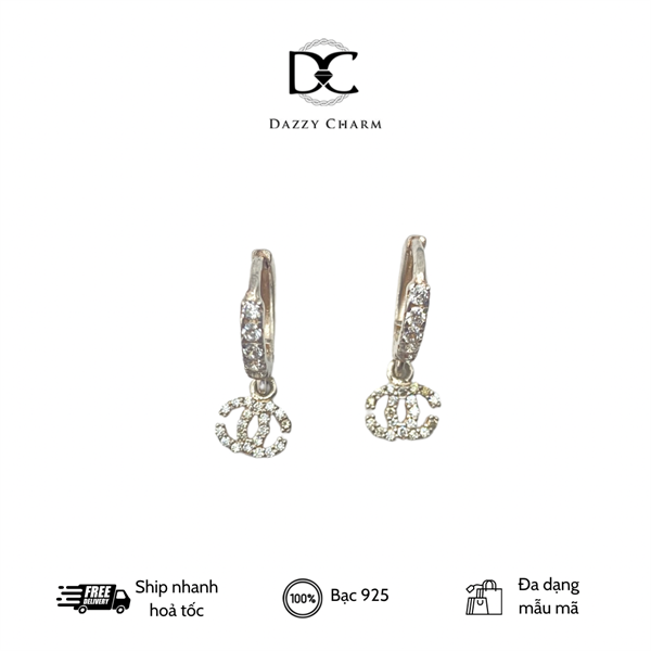 Bông tai bạc Dazzycharm 231108