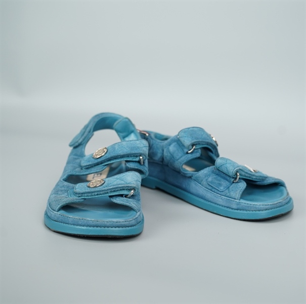 Giày Chanel xanh dương size 38 (BQ) KG+