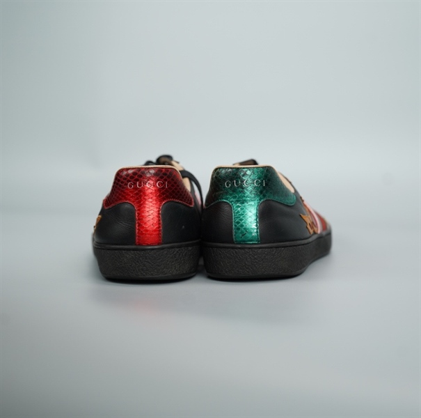 Giày GG đen họa tiết size 8 (BQ) KG +