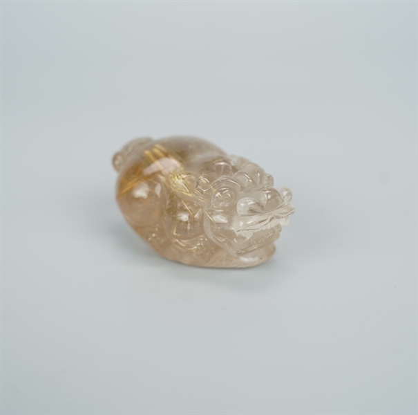 Cụ Tỳ Hưu thạch anh tóc vàng +