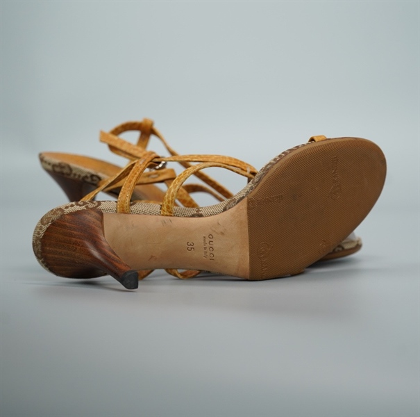 Giày GG màu nâu size 35 (BQ) KG+