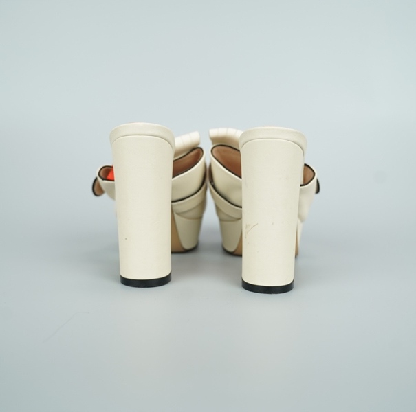 Dép GG Trắng cao 13 size 38 (BQ) KG+