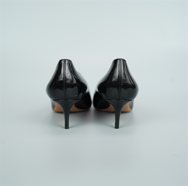 Giày Dior da bóng đen size 39 cao 3p (BQ) KG +