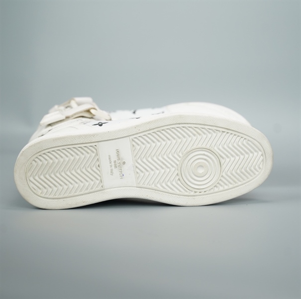 Giày LV trắng hoa đen size 5 (BQ) KG+