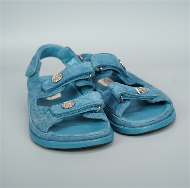 Giày Chanel xanh dương size 38 (BQ) KG+