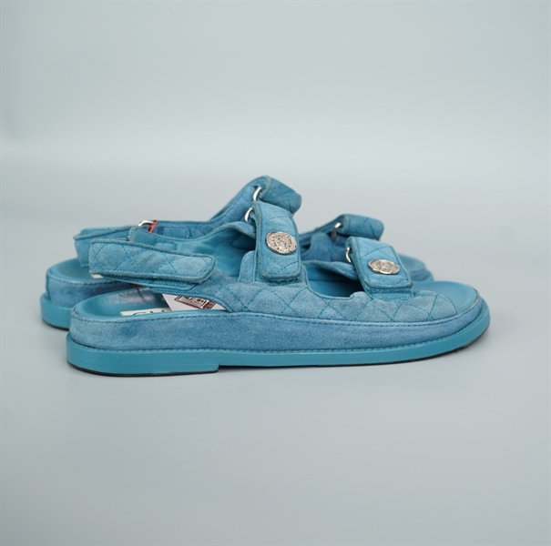 Giày Chanel xanh dương size 38 (BQ) KG+