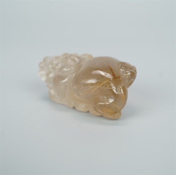 Cụ Tỳ Hưu thạch anh tóc vàng +