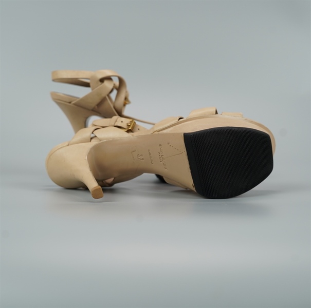 Giày YSL cao gót màu nude cao 10p s37 (BQ) KG+