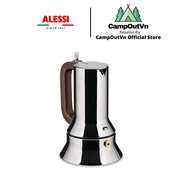 Bình pha cà phê Espresso Alessi 9090 70ml 9090/1 phù hợp cắm trại dã ngoại Campoutvn