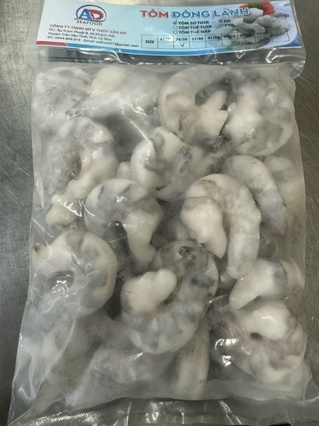 Tôm Sú Quãng Canh PD Đ lạnh 300gr Size 71/90