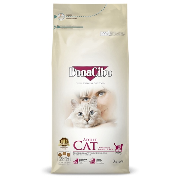 Hạt Bonacibo cho mèo trưởng thành vị gà (tốt cho hệ tiết niệu, miễn dịch) 5kg,,,