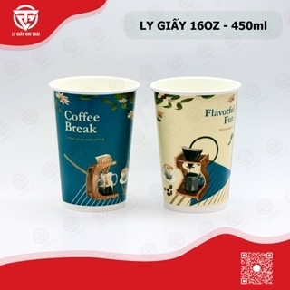 Ly Giấy In Sẵn 16oz (450ml) - COFFEE BREAK X