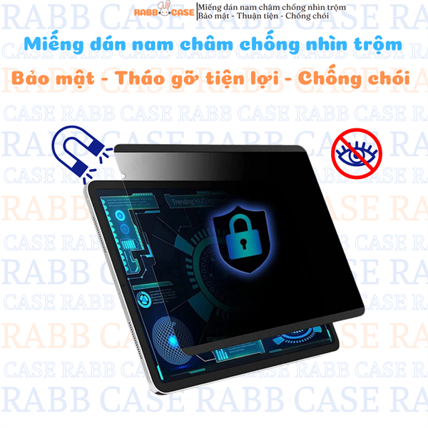 Miếng dán chống nhìn trộm cho iPad, tháo rời dễ dàng