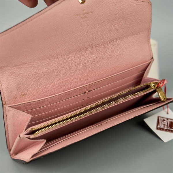 Ví LV Hoa nâu lòng hồng (PN) +