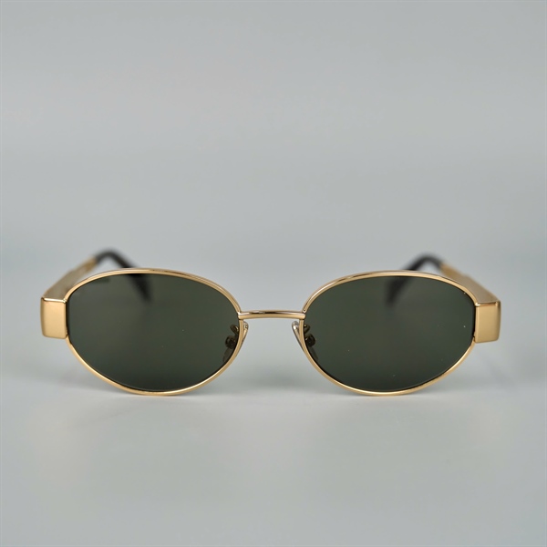 Mắt kính Celine xanh rêu gọng vàng (CL40235U) (PN) +