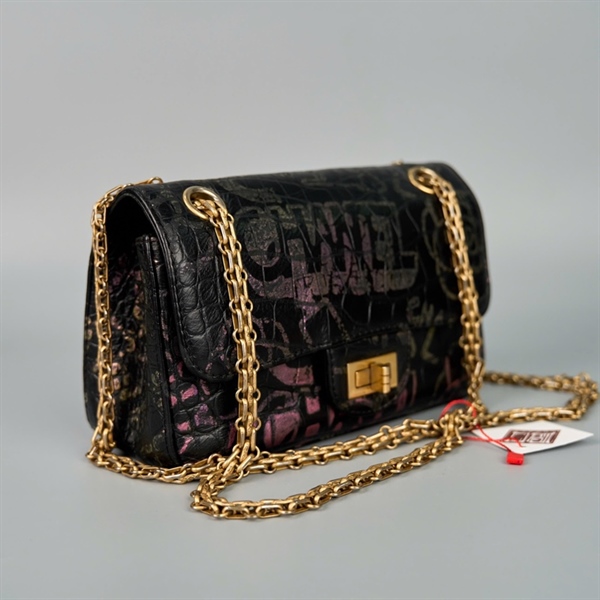 Túi Chanel đen họa tiết (28159447) sz20 (HC) +