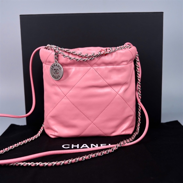 Túi Chanel Hobo hồng (TAN45T1) sz20 +