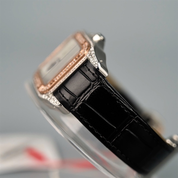 Đồng hồ Cartier mặt vuông báo đen (202937MX) (HC) +