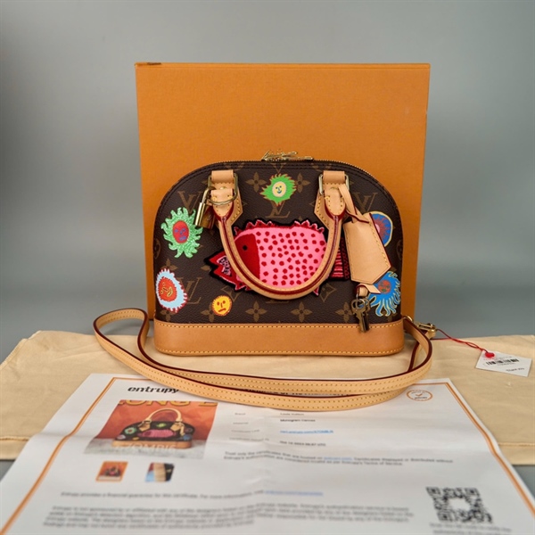 Túi LV alma thêu hình cá sz23 KG+