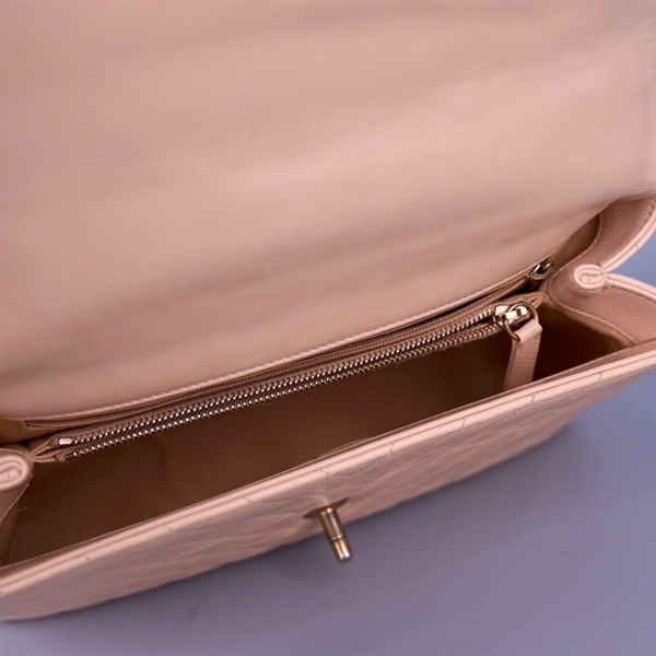 Túi Chanel Coco Handle hồng nude (24711006) KG+