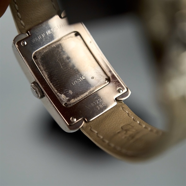 Đồng hồ Chopard mặt vuông quai xanh xám (9812975280) (HC) KG+