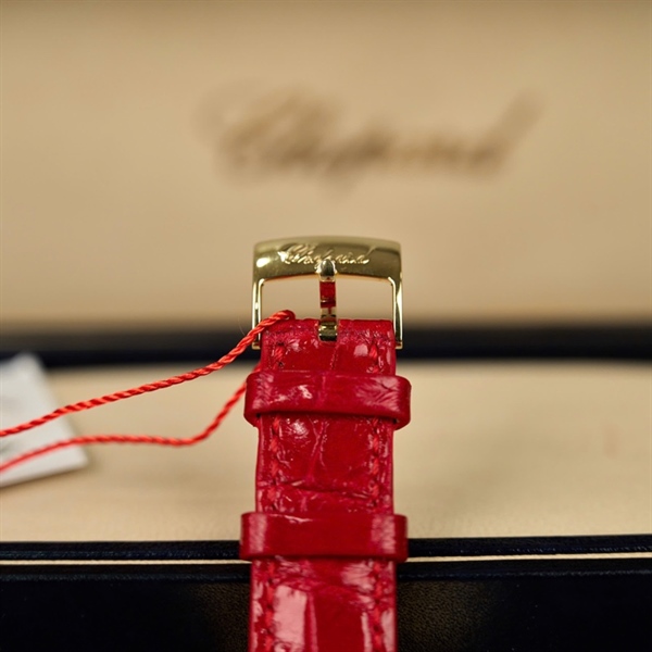 Đồng hồ Chopard mặt tròn dây đỏ có giấy kiểm định (1114385) sz40 (HC) +